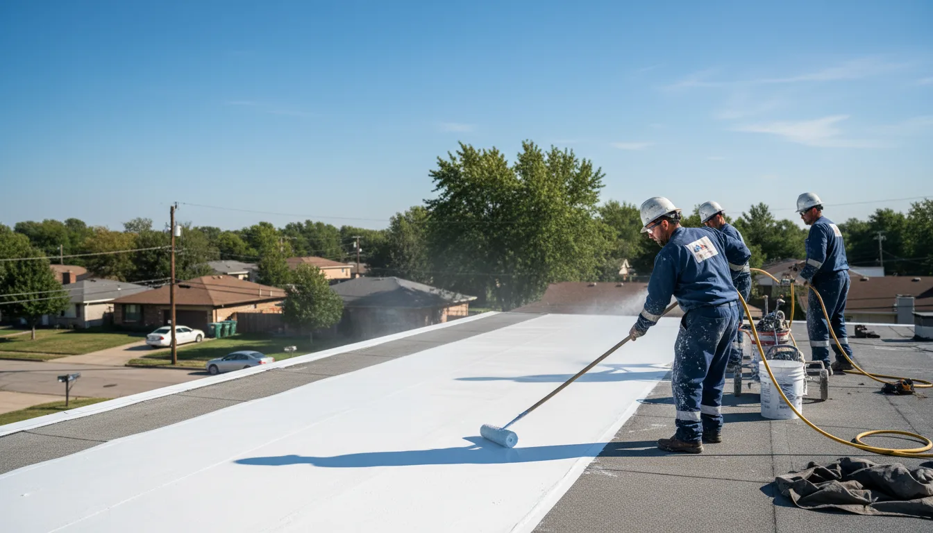 Commercial roof coating in Jamesport, NY near me